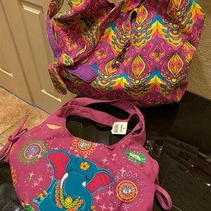Boho style Handbags set of (2)